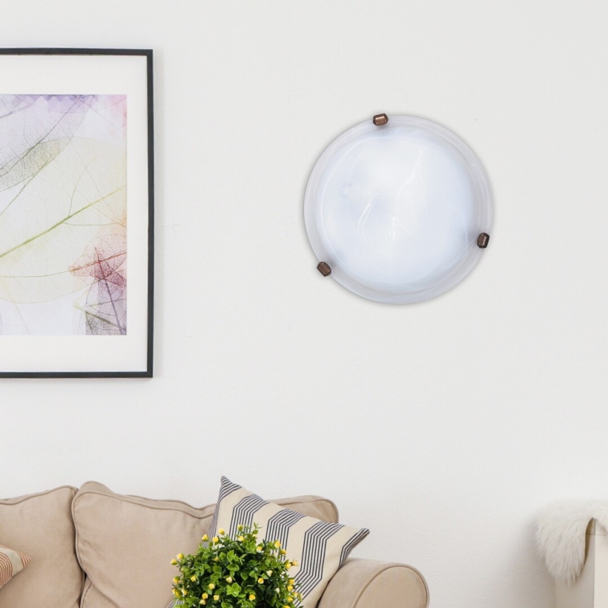 Rabalux - Oprawa sufitowa 1xE27/60W/230V, szkło alabastrowe