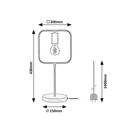 Rabalux - Lampa stołowa 1xE27/40W/230V