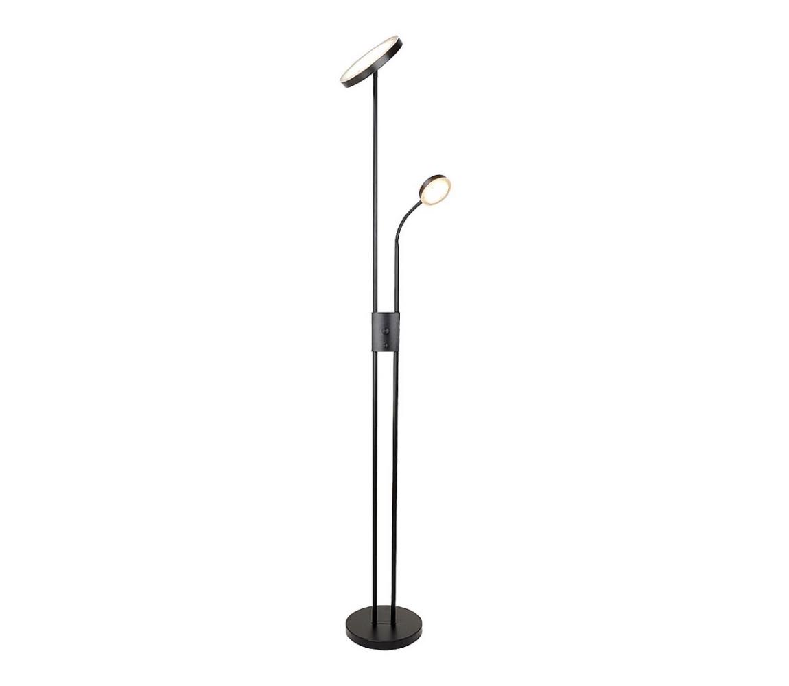 Rabalux 3240-LED Ściemniana lampa podłogowa OPHUS LED/18,5W/230V + LED/4,5W czarna