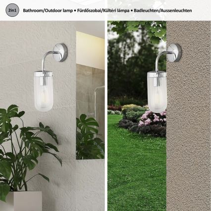 Rabalux - Kinkiet łazienkowy 1xE27/60W/230V IP44 chrom błyszczący