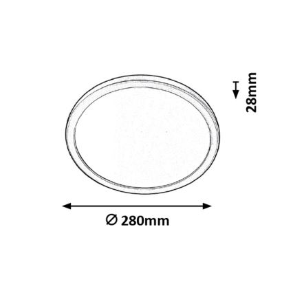 Rabalux - LED Plafon łazienkowy LED/15W/230V IP44