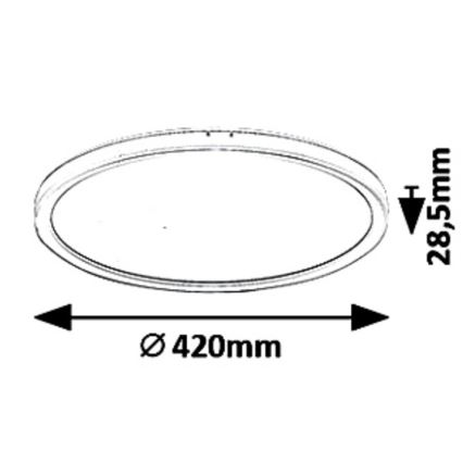 LED Plafon ściemnialny PAVEL LED/22W/230V