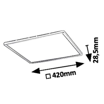 LED  Plafon ściemnialny LED/22W/230V