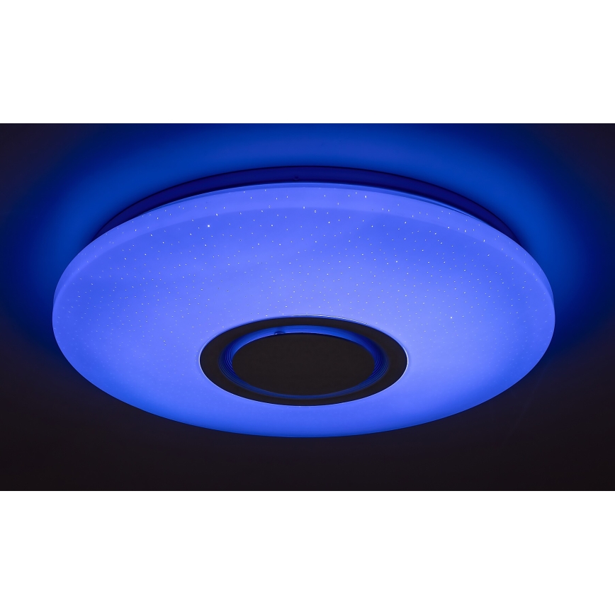 Rabalux - LED RGB Ściemnialna lampa sufitowa z głośnikiem LED/24W/230V Wi-Fi Tuya + zdalne sterowanie
