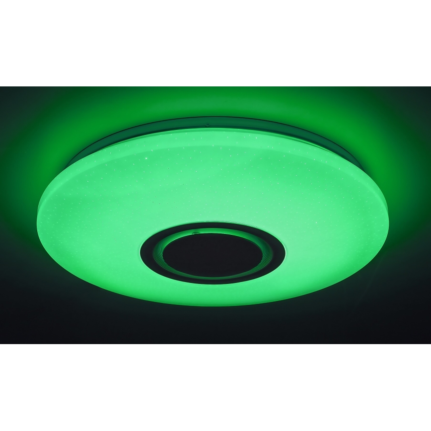 Rabalux - LED RGB Ściemnialna lampa sufitowa z głośnikiem LED/24W/230V Wi-Fi Tuya + zdalne sterowanie