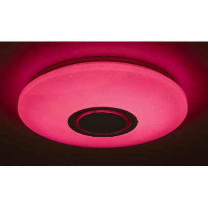 Rabalux - LED RGB Ściemnialna lampa sufitowa z głośnikiem LED/24W/230V Wi-Fi Tuya + zdalne sterowanie