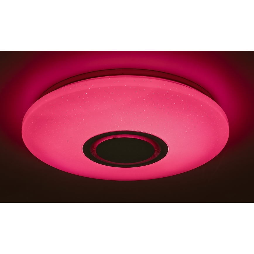 Rabalux - LED RGB Ściemnialna lampa sufitowa z głośnikiem LED/24W/230V Wi-Fi Tuya + zdalne sterowanie