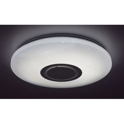 Rabalux - LED RGB Ściemnialna lampa sufitowa z głośnikiem LED/24W/230V Wi-Fi Tuya + zdalne sterowanie