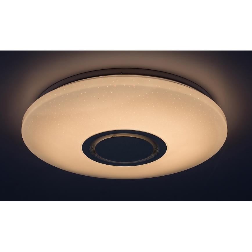 Rabalux - LED RGB Ściemnialna lampa sufitowa z głośnikiem LED/24W/230V Wi-Fi Tuya + zdalne sterowanie