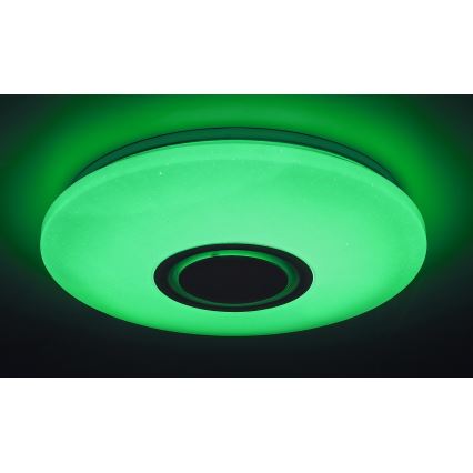 Rabalux - LED RGB Ściemnialna lampa sufitowa z głośnikiem LED/24W/230V Wi-Fi Tuya + zdalne sterowanie Ø 40 cm