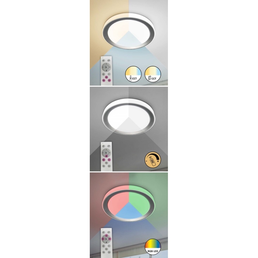Rabalux - LED RGB Plafon ściemnialny LED/40W/230V 2700-6500K Wi-Fi Tuya  + zdalne sterowanie
