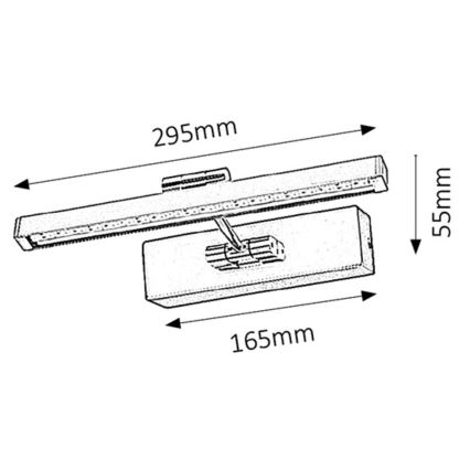 Rabalux - LED Kinkiet galeryjka LED/5W/230V