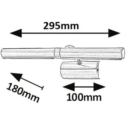 Rabalux - LED Kinkiet galeryjka 2xG9/2W/230V