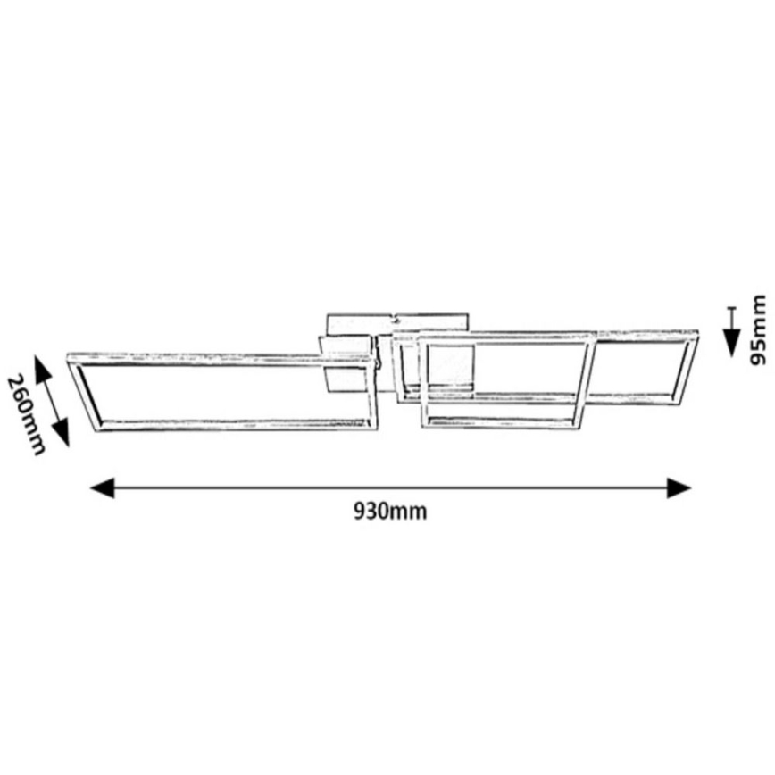 Rabalux - Żyrandol natynkowy LED LED/44W/230V białe