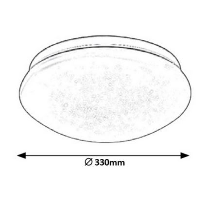 Rabalux - LED Plafon LED/18W/230V śr. 33 cm