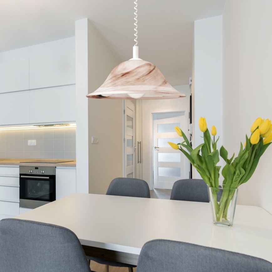 Rabalux - Żyrandol 1xE27/60W/230V, klosz z alabastrowego szkła