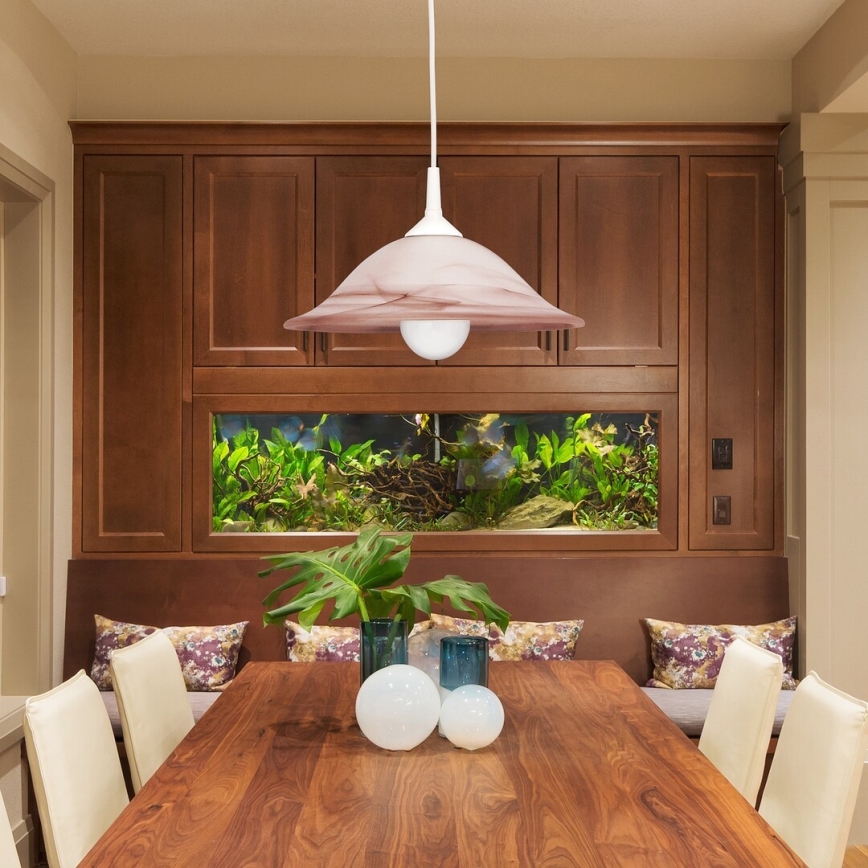 Rabalux - Żyrandol 1xE27/60W/230V, szkło alabastrowe