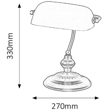 Rabalux - Lampa stołowa 1xE27/60W/230V