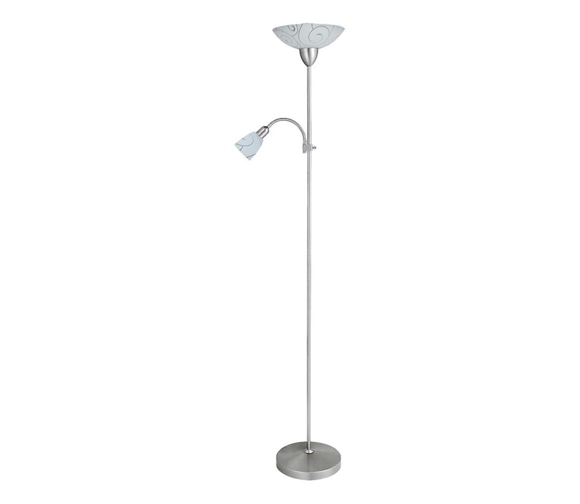 Rabalux 4091 - Lampa podłogowa HARMONY LUX 1xE27/100W + 1xE14/40W