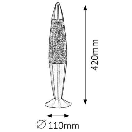 Rabalux - lampa lava 1xE14/25W/230V