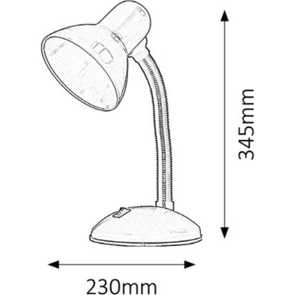 Rabalux - Lampa stołowa 1xE27/40W/230V