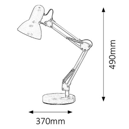 Rabalux - Lampa stołowa 1xE27/60W/230V