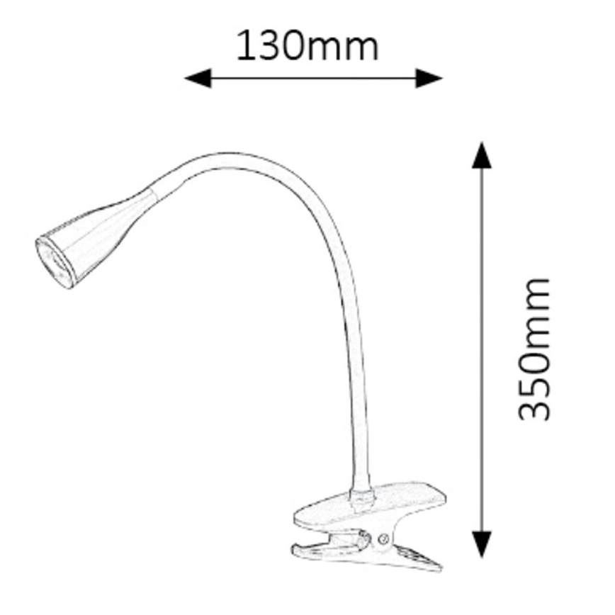 Rabalux - LED Lampa stołowa z klipsem 1xLED/4,5W/230V