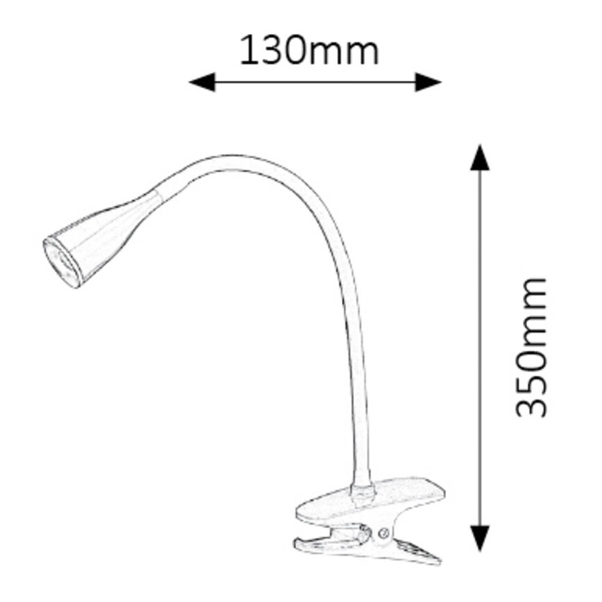 Rabalux - LED Lampa stołowa z klipsem 1xLED/4,5W/230V