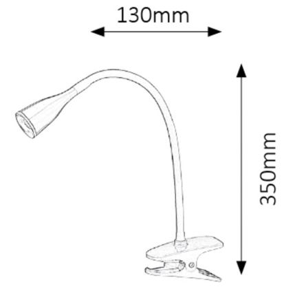 Rabalux - LED Lampa stołowa z klipsem 1xLED/4,5W/230V