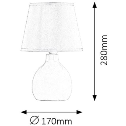 Rabalux - Lampa stołowa 1xE14/40W/230V