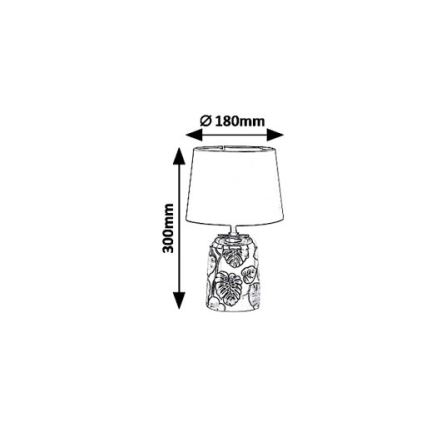 Rabalux 4549 - Lampa stołowa SONAL 1xE14/40W/230V