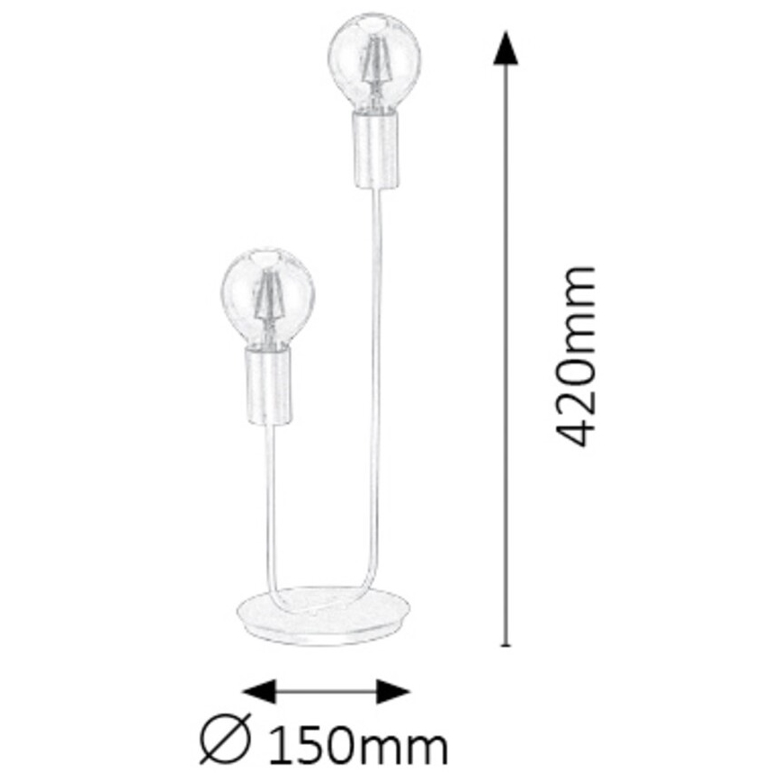 Rabalux - Lampa stołowa 2xE27/15W/230V