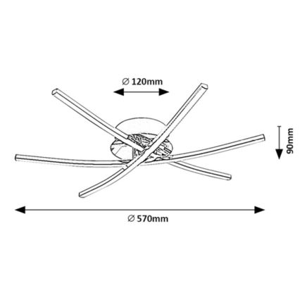 Rabalux - LED Plafon LED/21W/230V 4000K