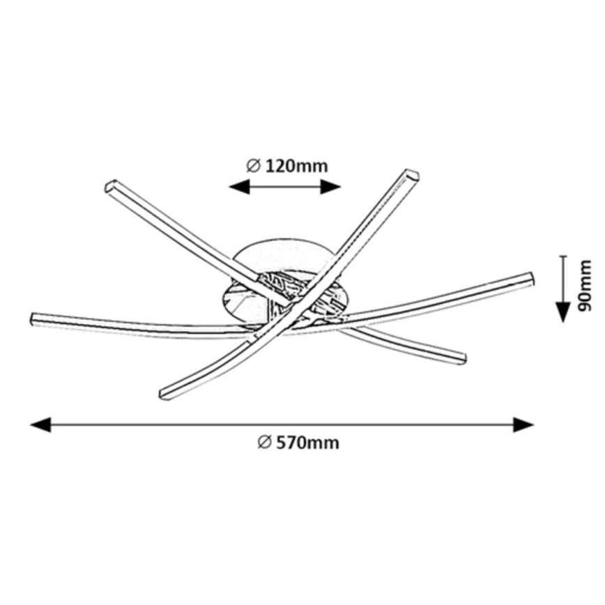 Rabalux - LED Plafon LED/21W/230V 4000K