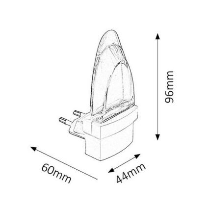 Rabalux - LED Lampka do gniazdka 1xLED/0,5W/230V