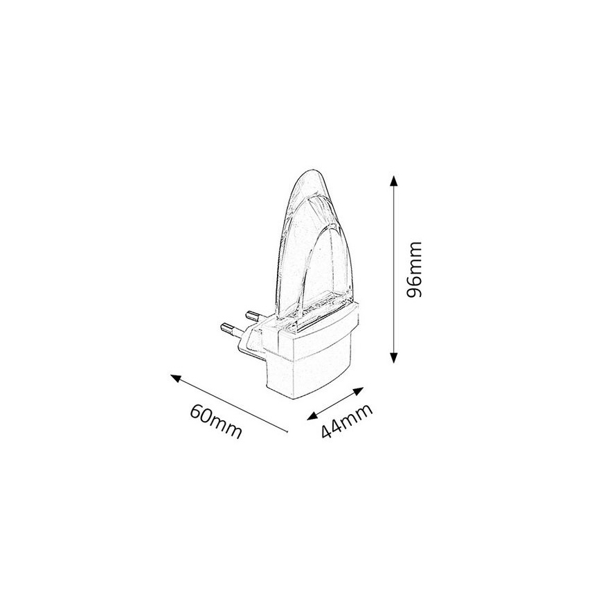 Rabalux - LED Lampka do gniazdka 1xLED/0,5W/230V