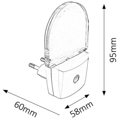 Rabalux - LED Oświetlenie blatu kuchennego 1xLED/0,5W/230V