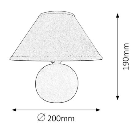 Rabalux - Lampa stołowa 1xE14/40W/230V