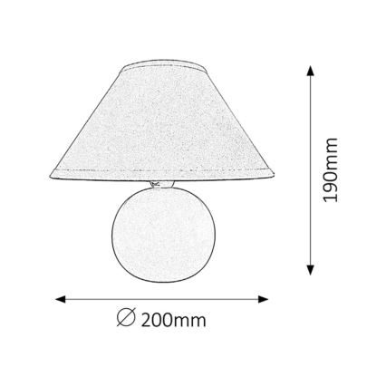 Rabalux - Lampa stołowa 1xE14/40W/230V