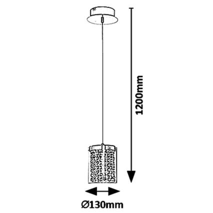 Rabalux 5043 - LED Żyrandol na lince ASTRELLA LED/6W/230V