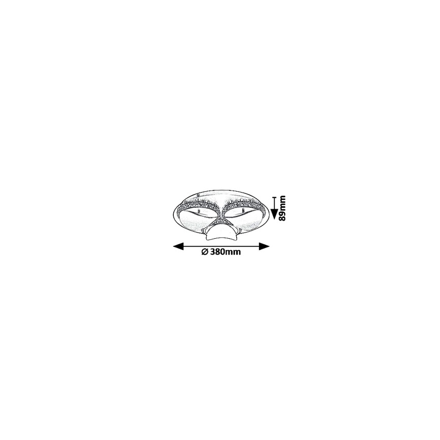 Rabalux 5050 - LED Plafon ściemnialny CAPRIANA LED/18W/230V