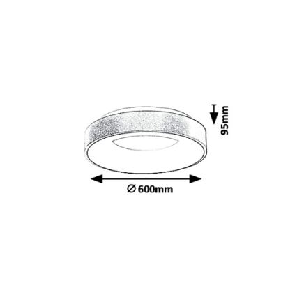 Rabalux - LED Plafon CARMELA LED/50W/230V śr. 60 cm
