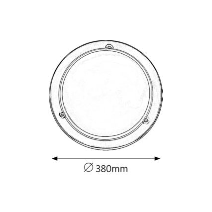 Rabalux 5143 - Plafon UFO 2xE27/60W/230V