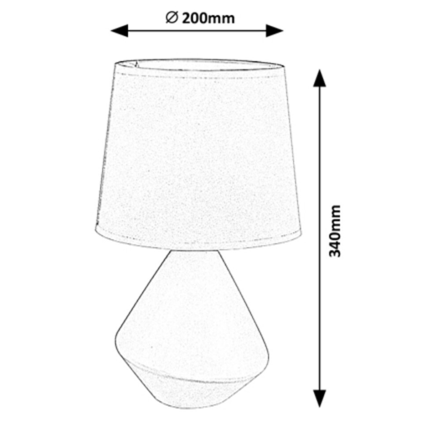 Rabalux - Lampa stołowa 1xE14/40W/230V brązowa