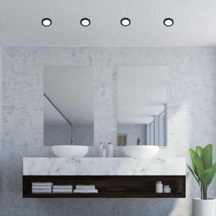 Rabalux - LED Łazienkowa oprawa wpuszczana LED/3W/230V IP44 czarny