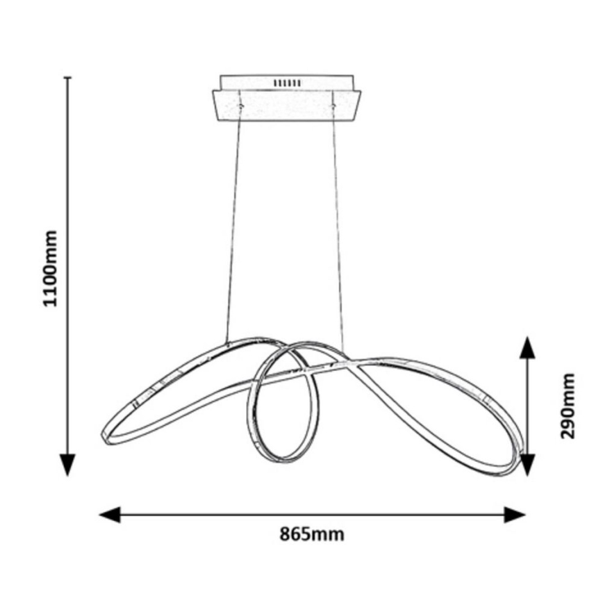 Rabalux - Lampa wisząca LED na linkę LED/38W/230V