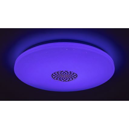 Rabalux - LED RGB Plafon ściemnialny LED/40W/230V 3000-6500K Wi-Fi Tuya śr. 60 cm + zdalne sterowanie