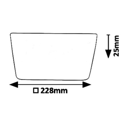 Rabalux 5374 - LED Oprawa wpuszczana OLEG LED/24W/230V