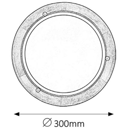Rabalux 5417 - Plafon UFO E27/60W/230V