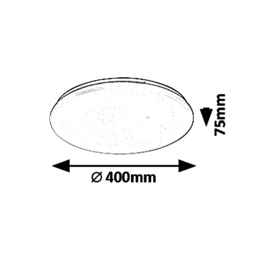 Rabalux - ściemnialna oprawa sufitowa LED/36W/230V + zdalne sterowanie 3000K - 6500K śr. 40 cm